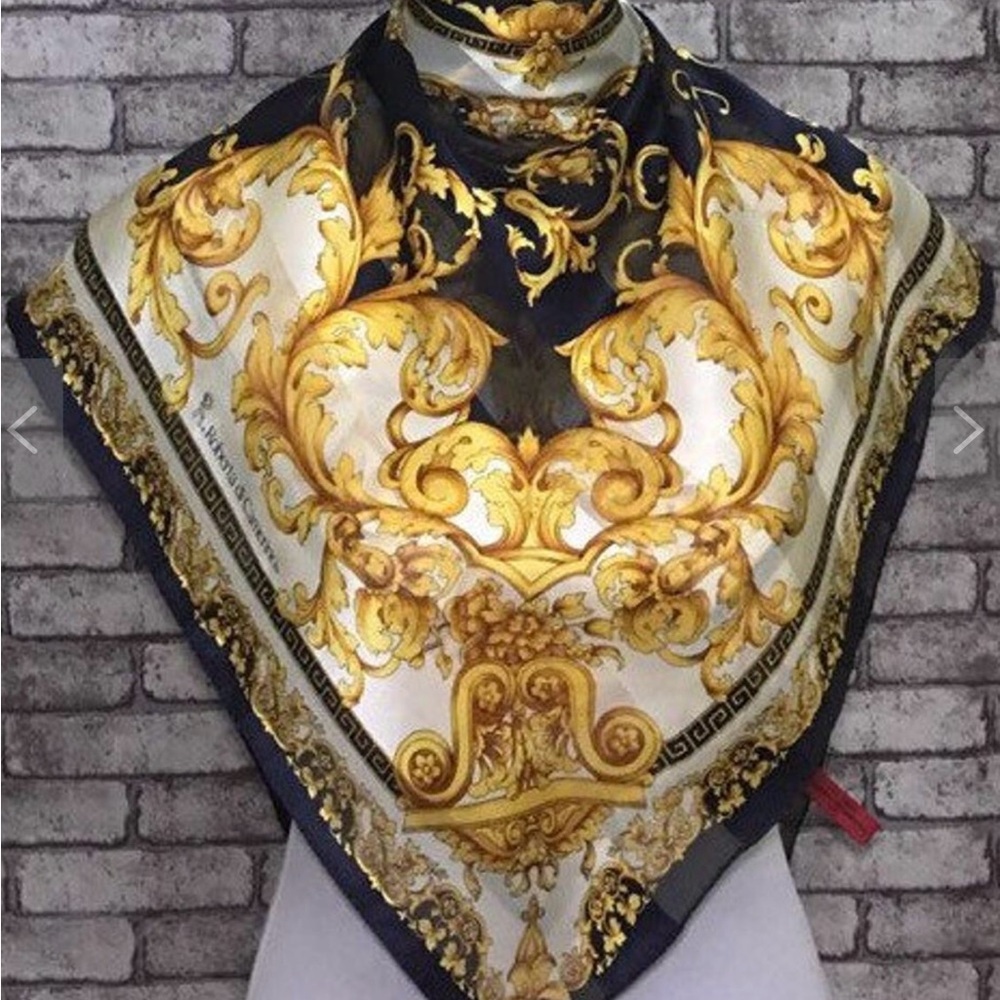 Roberta di Camerino Baroque Vintage Silk Scarf